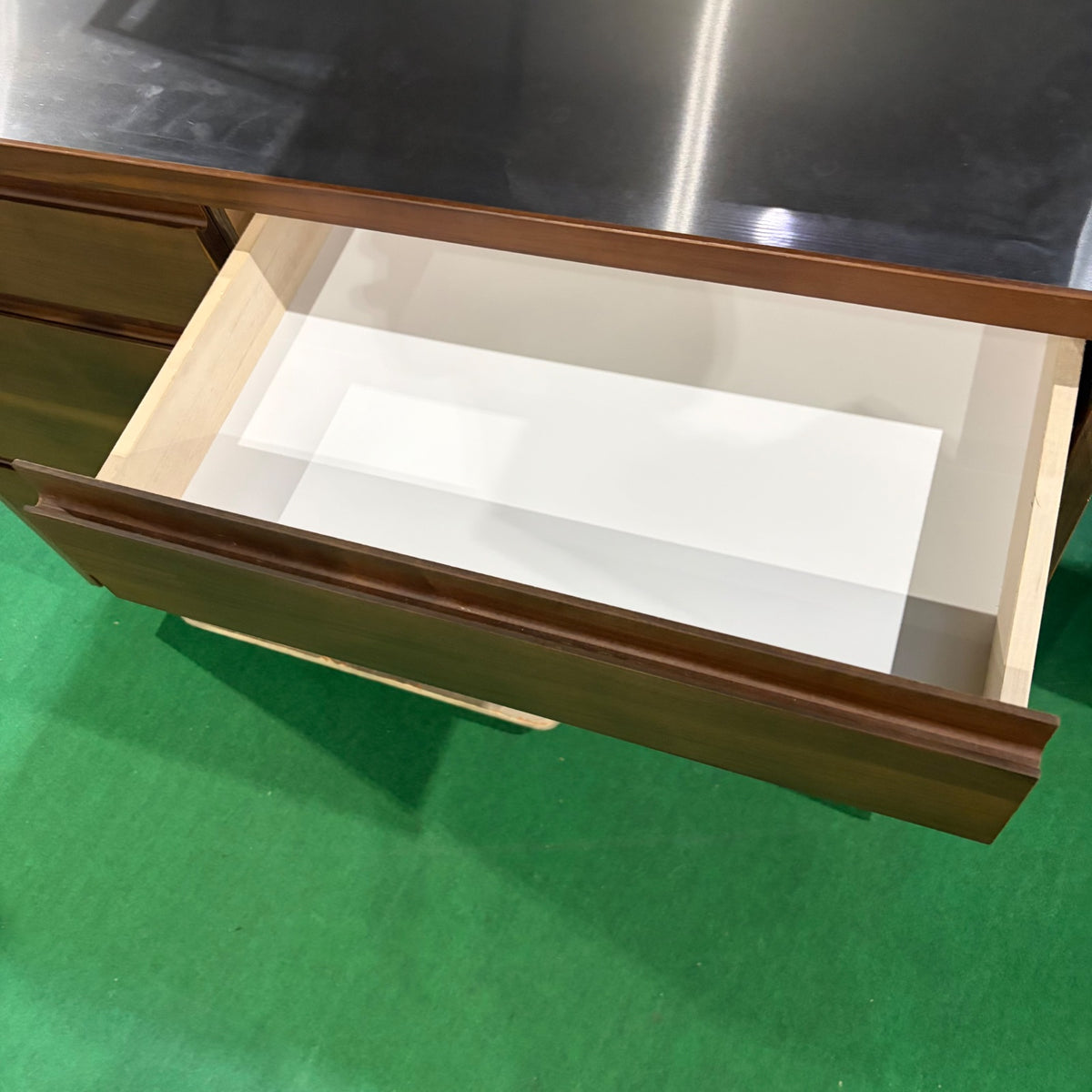 中古 食器棚 スリムタイプ(幅80cm以下) ブラウン