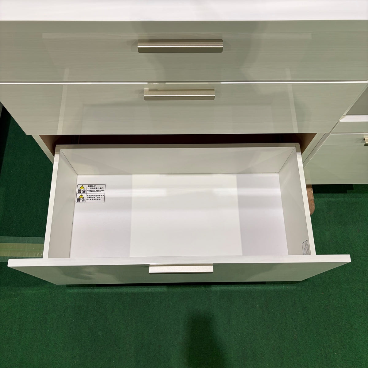 中古 食器棚 ミドルタイプ(幅81~139cm) ホワイト