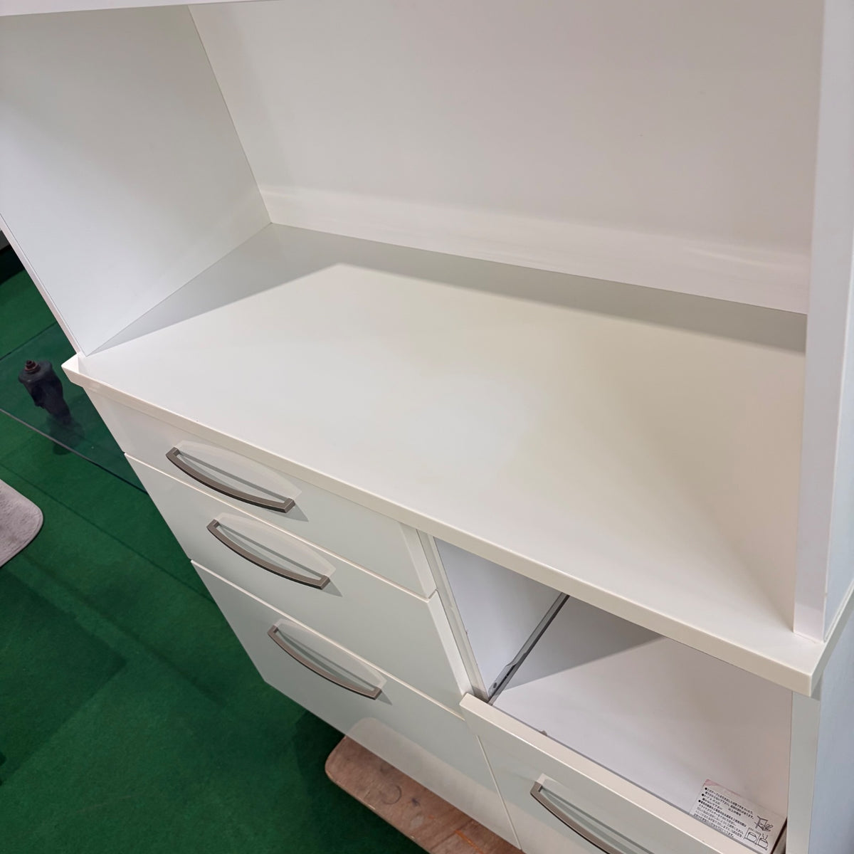 中古 食器棚 スリムタイプ(幅80cm以下) ホワイト