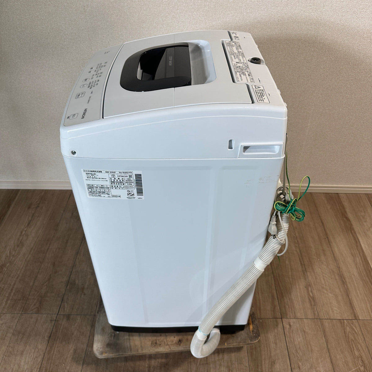 中古 縦型洗濯機 HITACHI NW-50H 5kg 2022年製 写真3