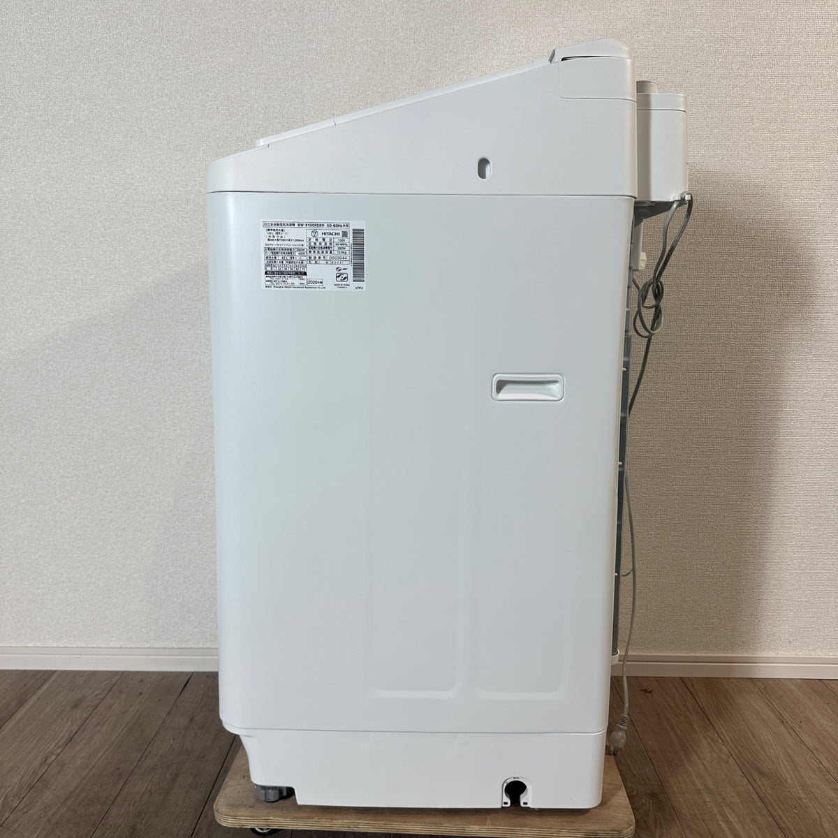 中古 縦型洗濯機 HITACHI BW-X100FE8 10kg 2020年製 写真3
