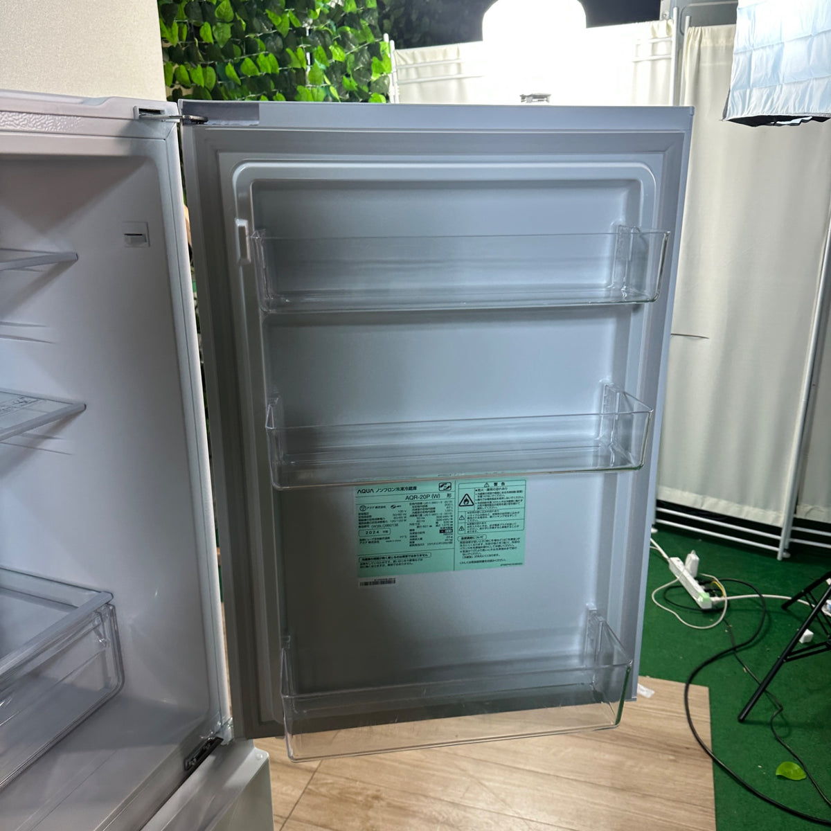 中古 冷蔵庫 AQUA AQR-20P 200L 2024年製 写真9