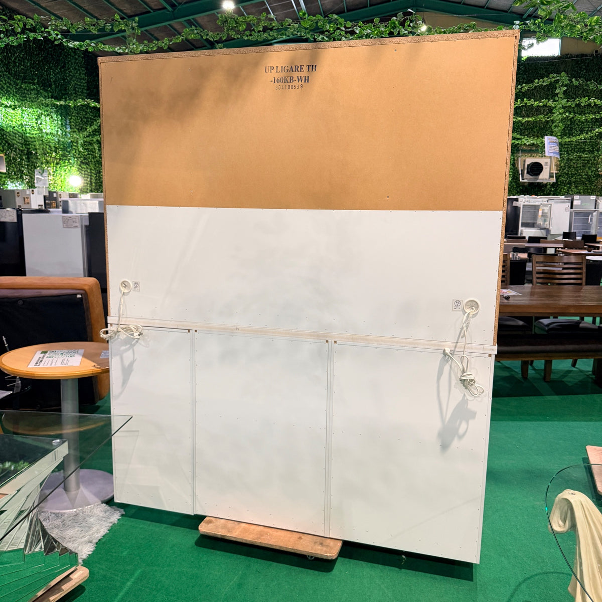 中古 食器棚 スリムタイプ(幅80cm以下) ホワイト