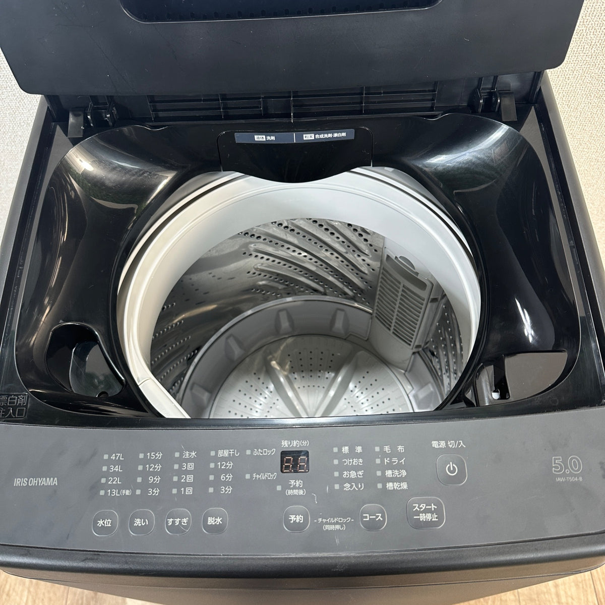 中古 縦型洗濯機 IRIS OHYAMA IAW-T504 5kg 2024年製 写真6