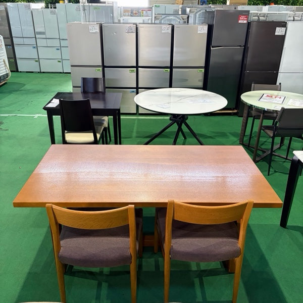 中古 ダイニングセット 4人掛け ブラウン 写真3