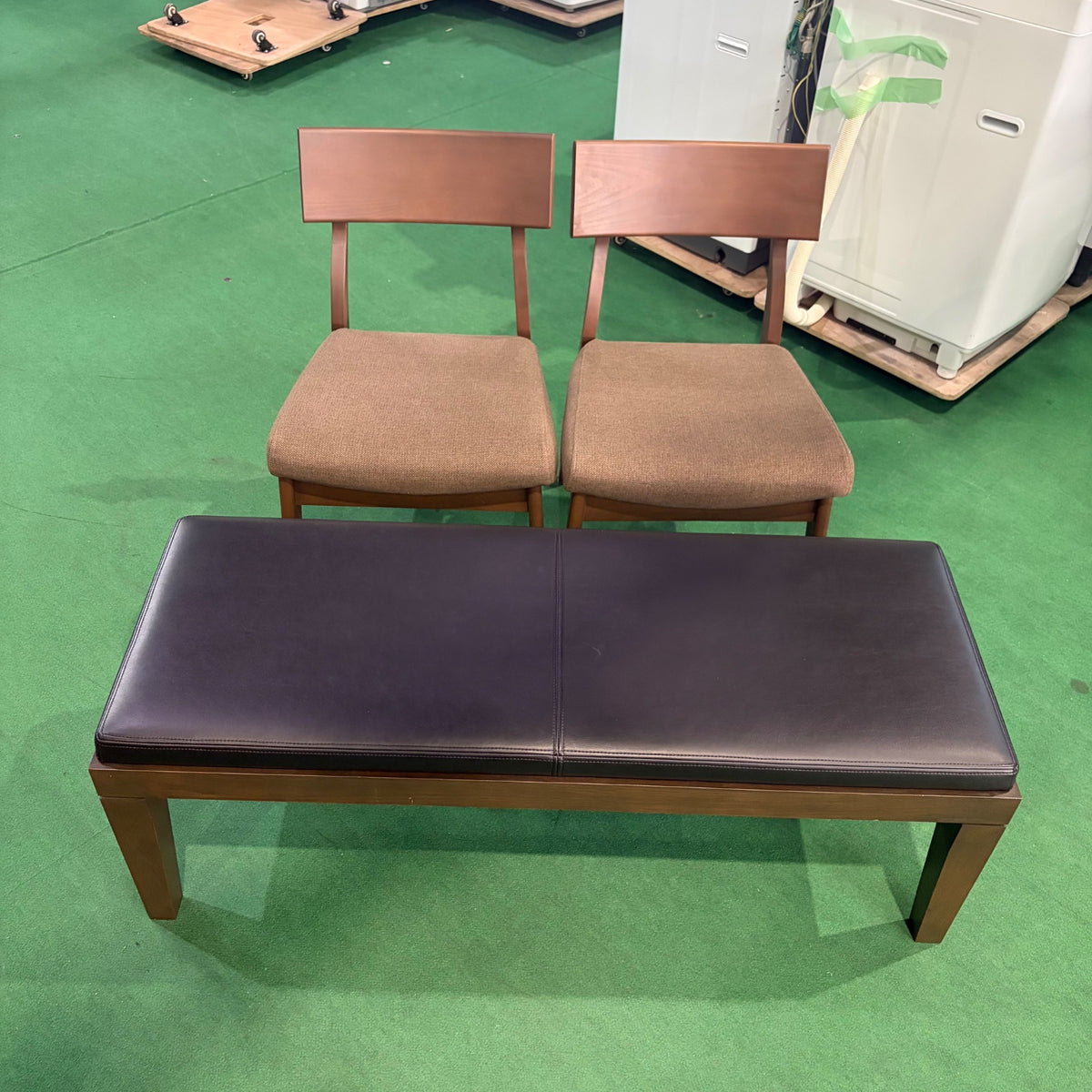 中古 ダイニングセット 4人掛け ブラウン 写真5