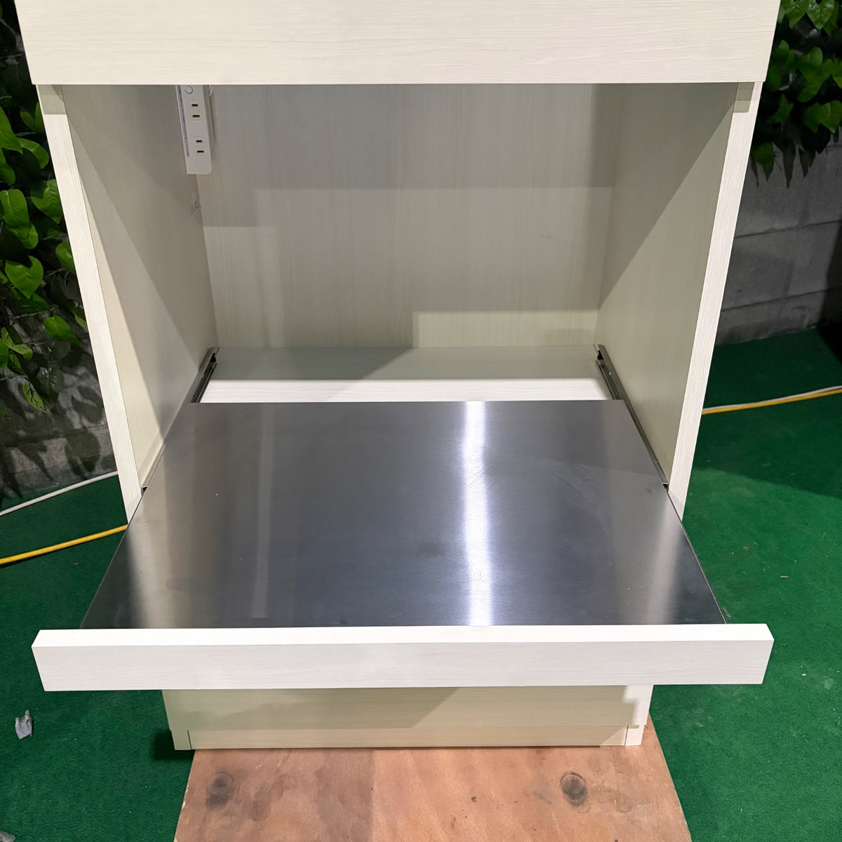 中古 食器棚 スリムタイプ(幅80cm以下) ベージュ