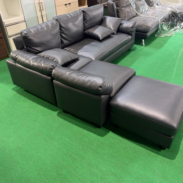 中古 ソファ カウチ ブラック 写真4