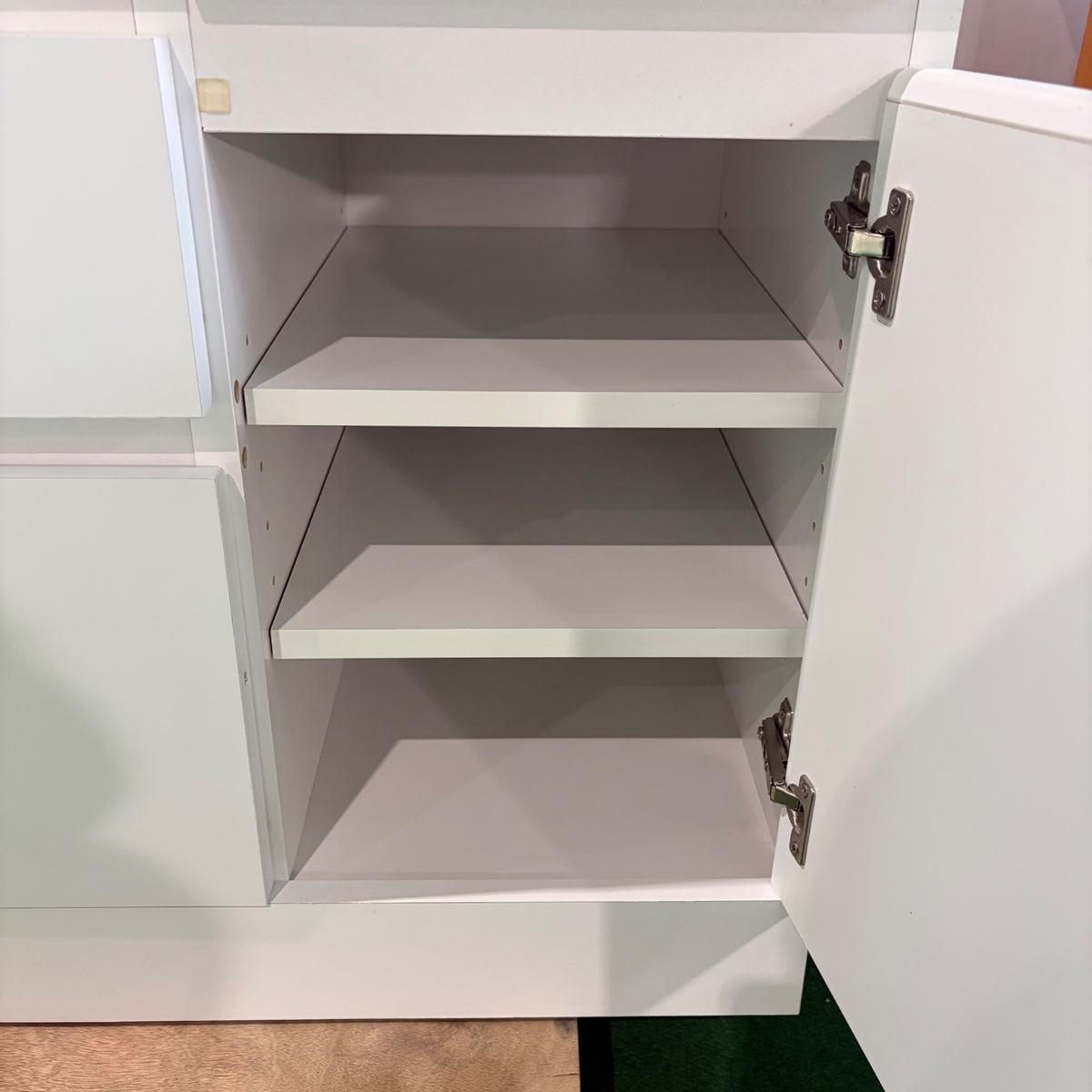 中古 食器棚 ミドルタイプ(幅81~139cm) ホワイト 写真12