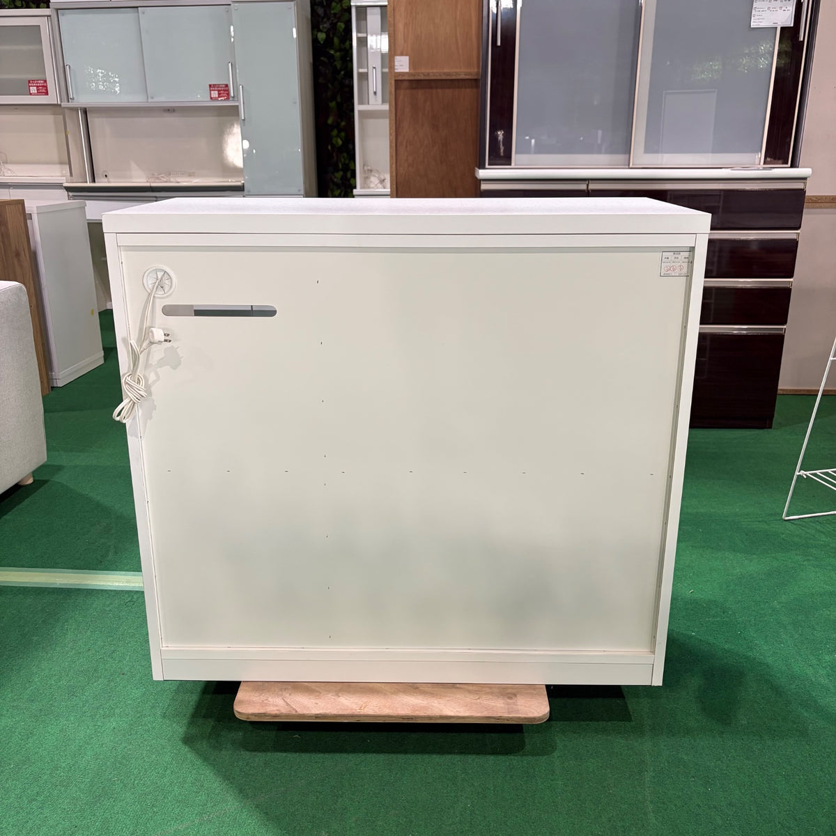 中古 食器棚 カウンタータイプ ホワイト