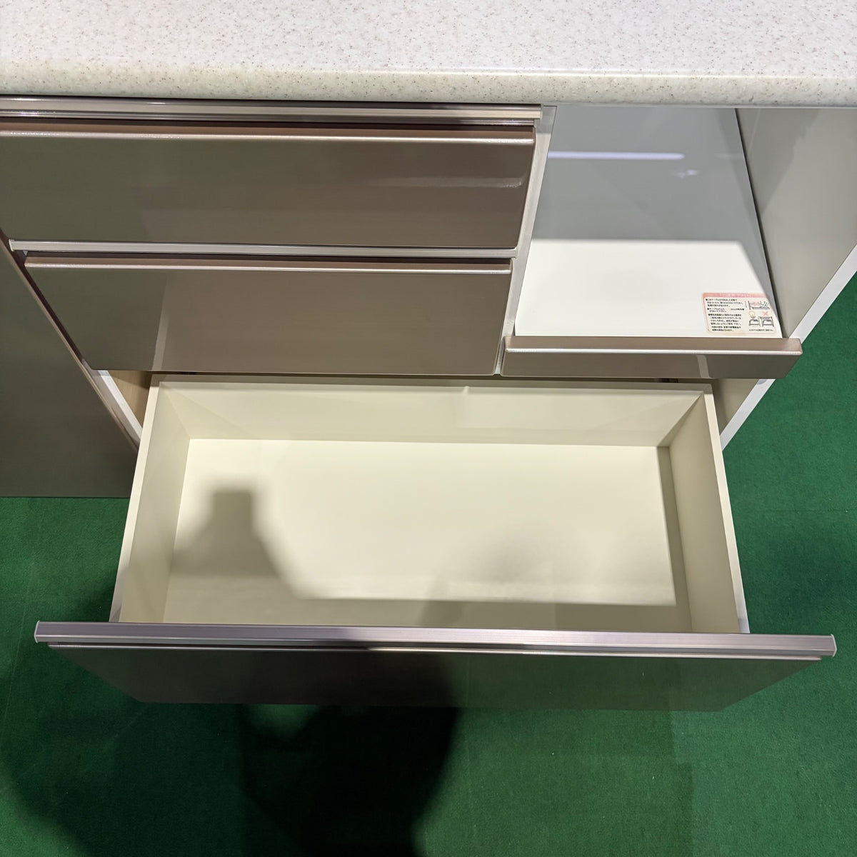 中古 食器棚 カウンタータイプ ホワイト