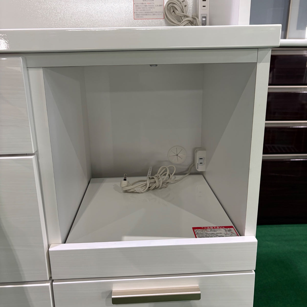 中古 食器棚 ミドルタイプ(幅81~139cm) ホワイト 写真12