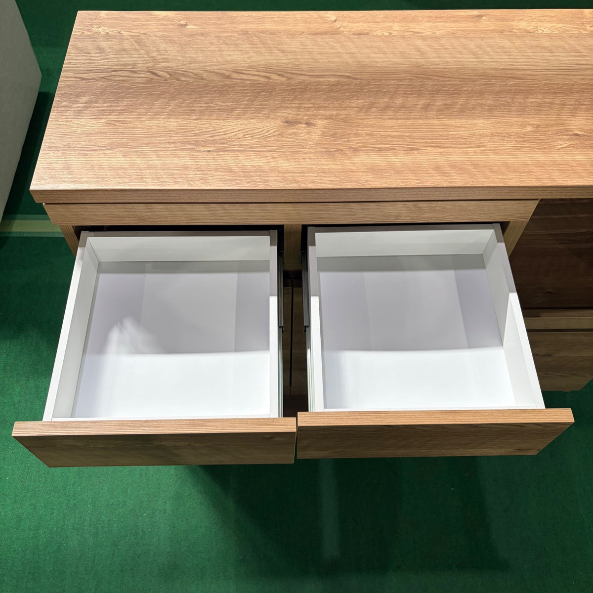中古 食器棚 カウンタータイプ ブラウン 写真8