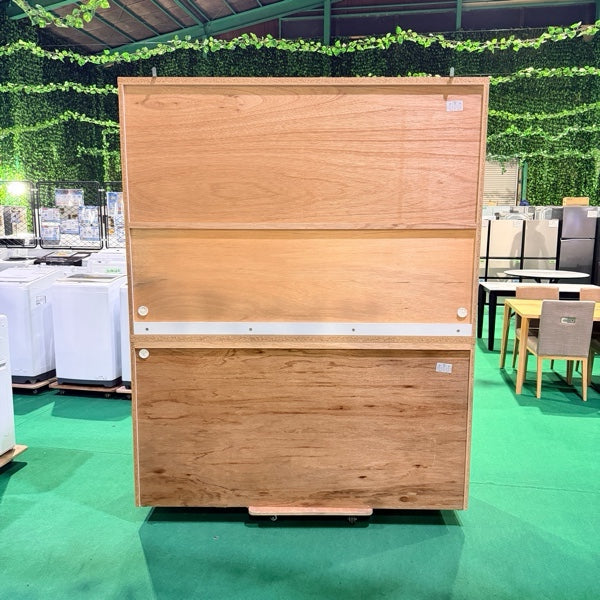 中古 食器棚 ミドルタイプ(幅81~139cm) ホワイト