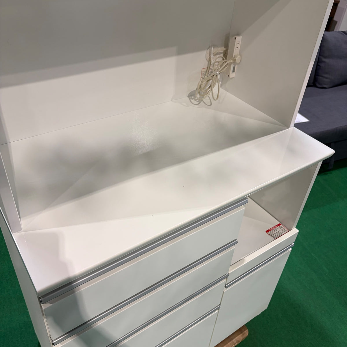 中古 食器棚 ホワイト 写真7