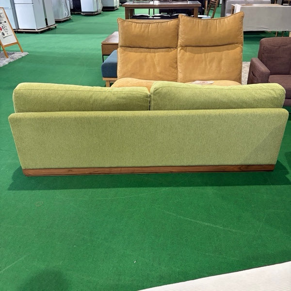 中古 ソファ 2-3人掛け グリーン 写真5