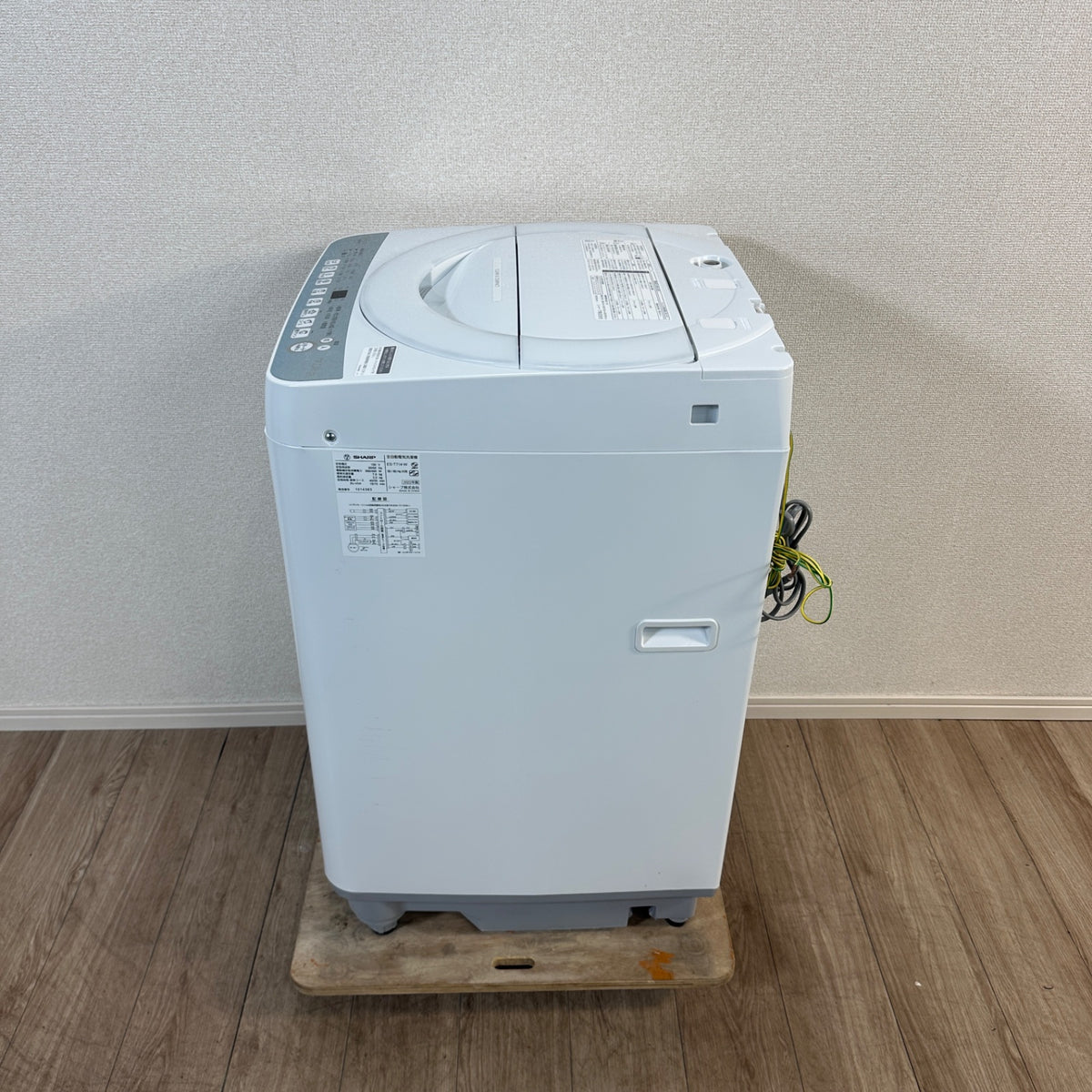 中古 縦型洗濯機 SHARP ES-T714 7kg 2022年製 写真3