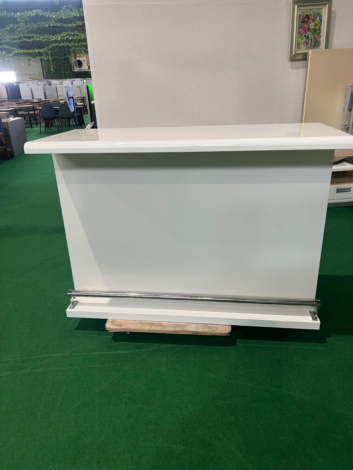 中古 食器棚 カウンタータイプ ホワイト 写真3