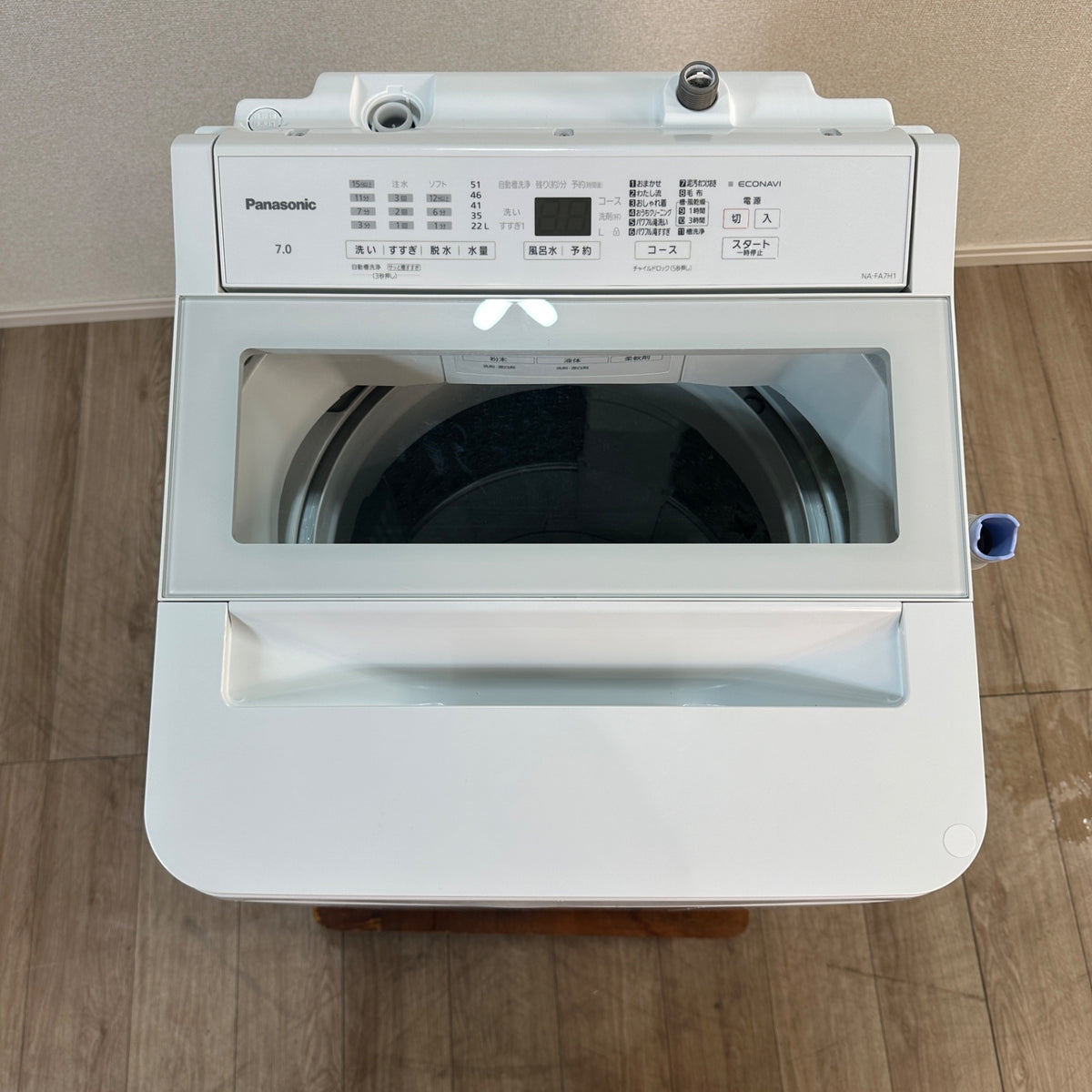 中古 縦型洗濯機 Panasonic NA-FA7H1 7kg 2022年製 写真6
