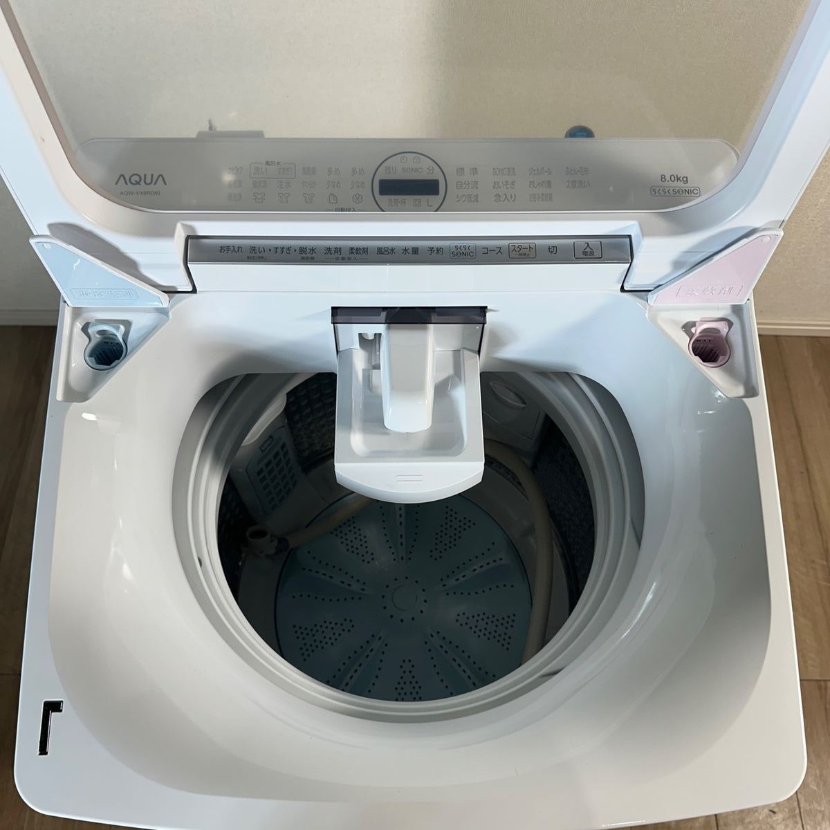 中古 縦型洗濯機 AQUA AQW-VX8R(W) 8kg 2024年製