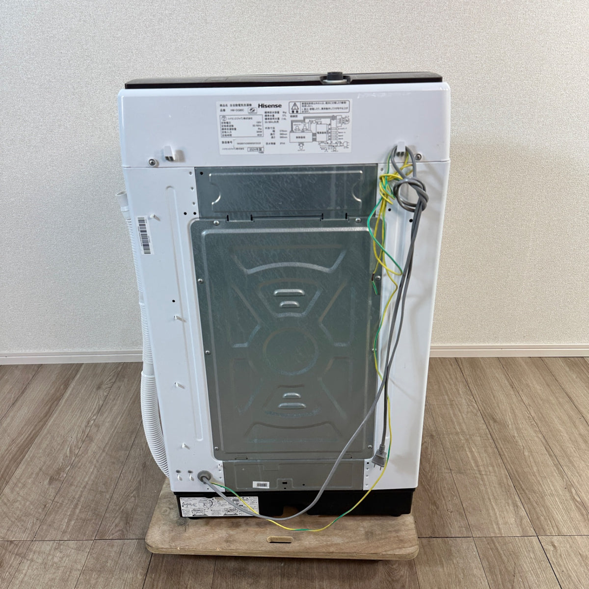 中古 縦型洗濯機 Hisense HW-DG80C 8kg 2024年製 写真6