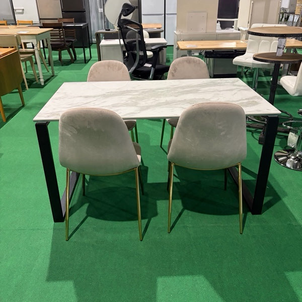 中古 ダイニングセット 2人掛け ホワイト 写真3