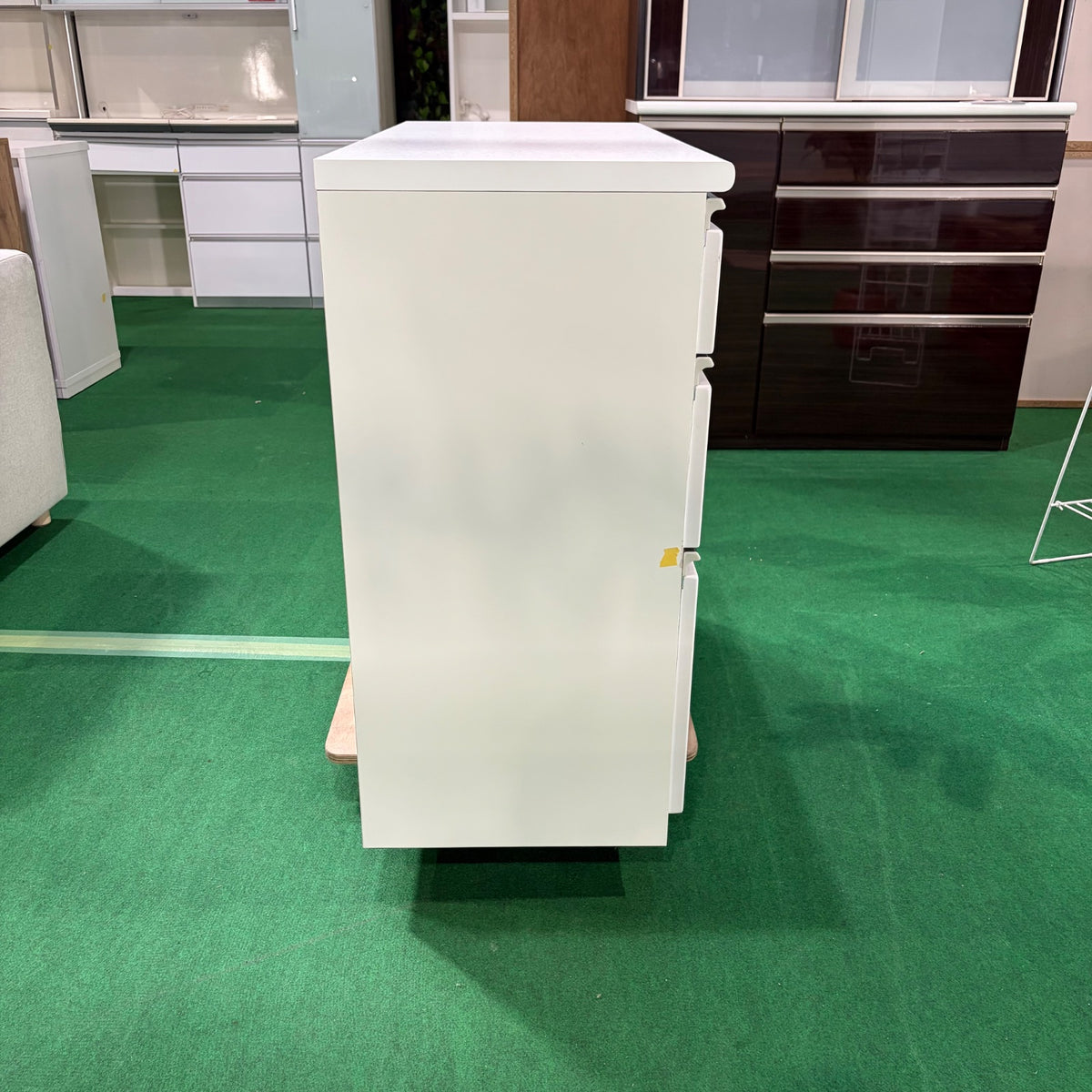 中古 食器棚 カウンタータイプ ホワイト