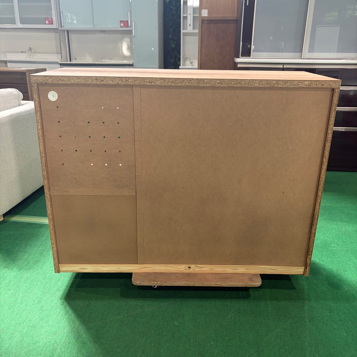 中古 食器棚 カウンタータイプ ブラウン 写真4