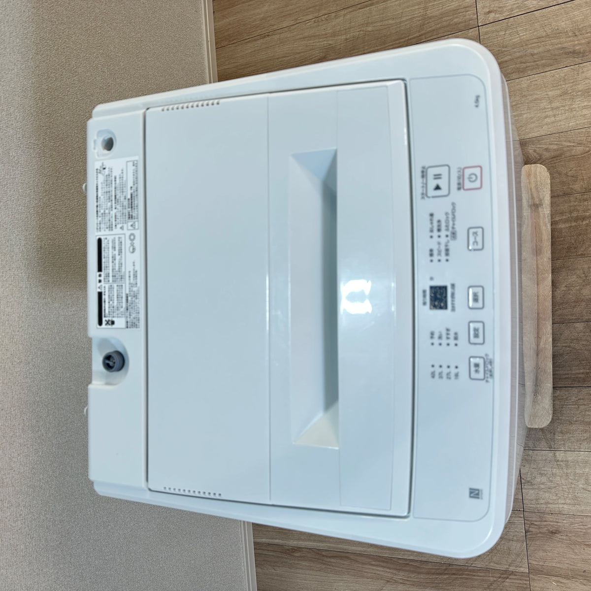 中古 縦型洗濯機 NITORI NT45T1WH 4kg 2024年製 写真6